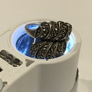 Vintage sterling marcasite ring